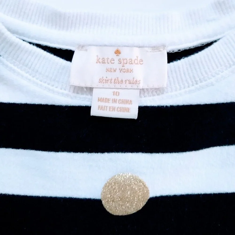 KATE SPADE POLKA DOT PULLOVER SWEATSHIRT GIRLS - Picture 7 of 11
